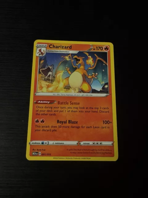 CHARIZARD 001/015 2025 McDonald’s Pokemon Card Dragon Discovery £1.