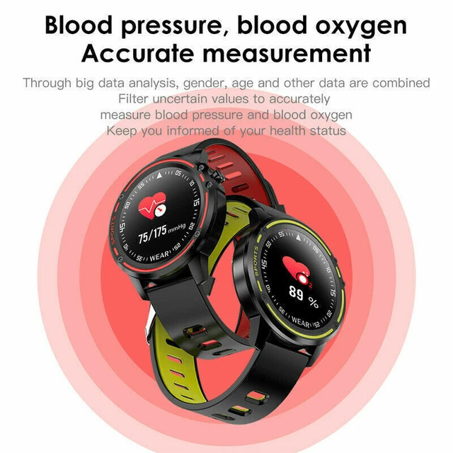 L8 IP68 SMART Sports Watch ECG PPG Blood Pressure Heart Rate Watch for