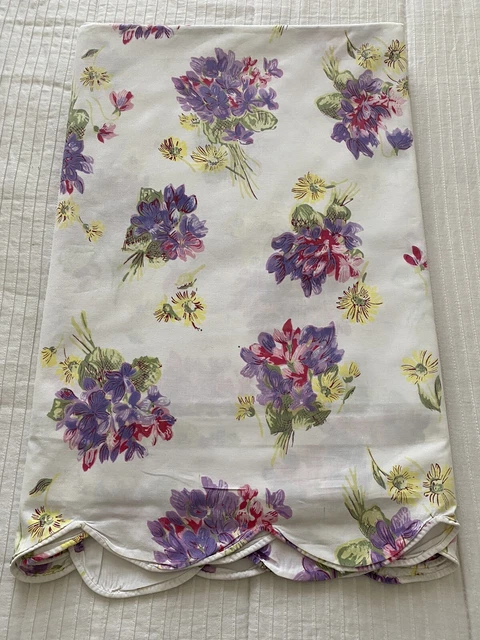 Drap Plat Individuel D Porthault Vintage - Coton Percal 260x318 Cm Avec Taie - Made In France