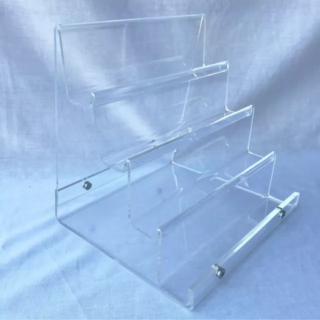 New 4-tier Clear Acrylic Handbag Purse Retail Fashion Shop Display Stand Large