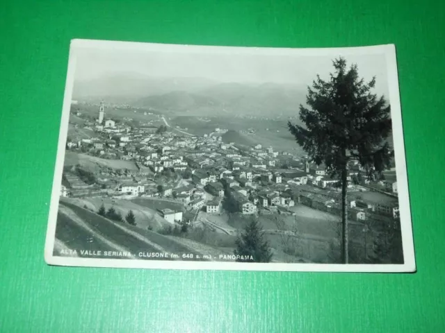 Cartolina Alta Valle Seriana - Clusone - Panorama 1950.