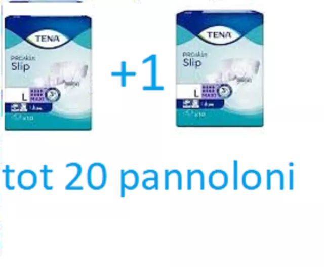 Pannolone Per Incontinenza  Tena Proskin Slip Maxi L 10 Pezzi offerta 2 confezio