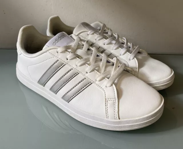 Adidas white shop trainers womens