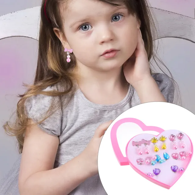 21 Pairs Girl Clip On Earrings For Kids Clips Earrings Princess Toy Earring  Play Earrings Little Girl Jewelry For Party Favor, All Packed In Clear  Boxes | SHEIN USA