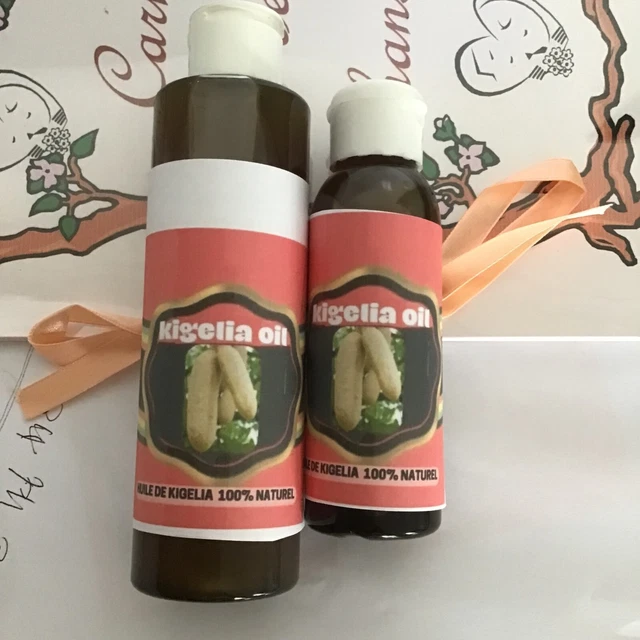 Huile De Kigelia Africana 2 En 1 Bangala - Pour Le Raffermissement (fesses, Taille) - 300 Ml - Naturelle - Neuf