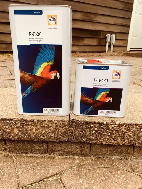 Glasurit P-C-30 Clear Coat High Gloss and hardener P-H - 430 KIT