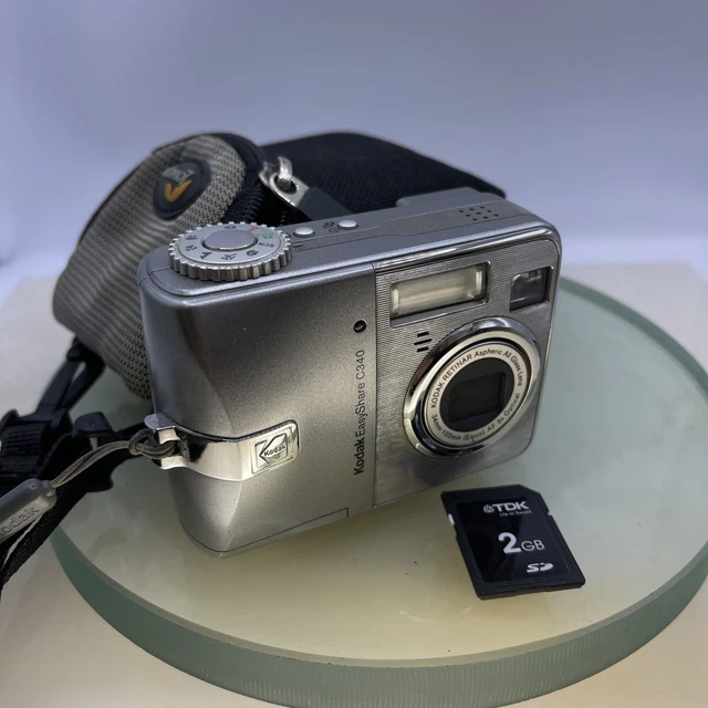 Kodak EasyShare C340 5.0MP Compact Digital Camera - Silver Tested 2GB SD Card572