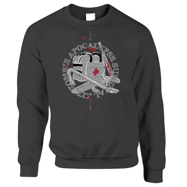 Zombie Apocalypse Jumper Survival Kit Logo Walking Evil Living Dawn Dead