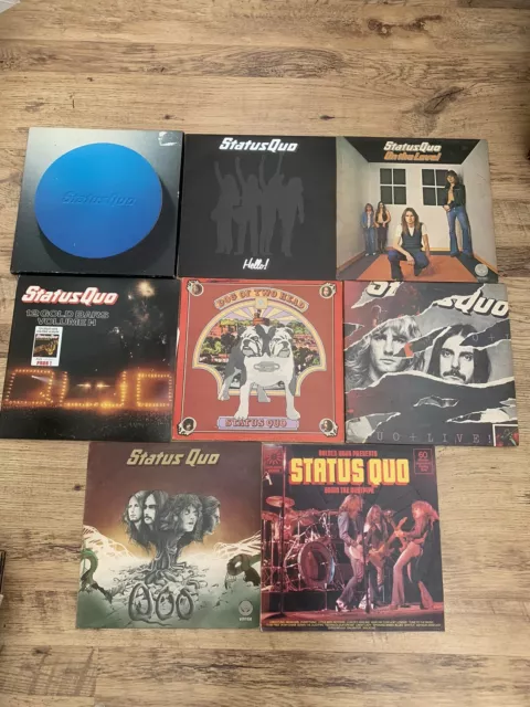 Status Quo Vinyl LP Record Collection Bundle Job Lot