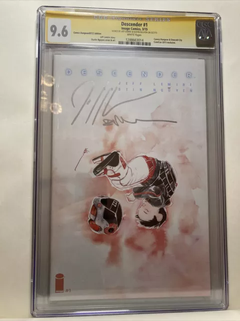 CGC 9.6 Descender #1 signed by Jeff Lemire and Dustin Nguyen