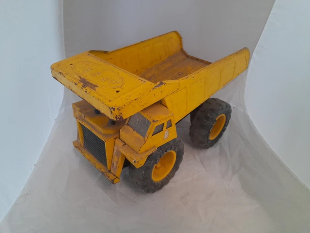 Jouet Ancien Camion Benne FJ GMC En Tôle – Mécanique Sans Clé – France