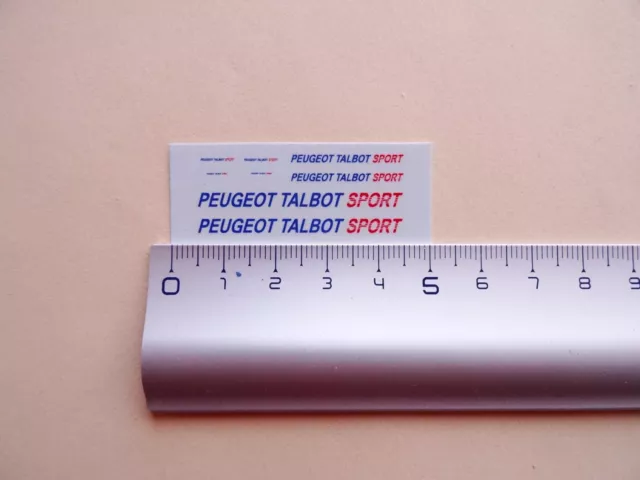 Decal 1/43 Peugeot Talbot Sport Fourgon Assistance Rallye Monte Carlo