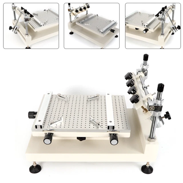 New Solder Paste Printer PCB SMT Stencil Printer 300x400mm Manual Press Printer