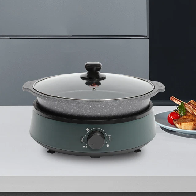4L Electric Multi Slow Cooker Non-Stick Pan Frying Hot Pot Bakeware Table Top