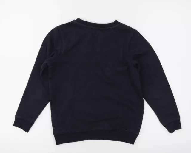 TU Boys Blue Cotton Pullover Sweatshirt Size 7 Years - School