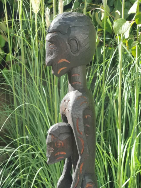 Ahnenskulptur der Asmat aus Papua in Neuguinea 2,5 Kg / 77 cm Irian Jaya (970) 2