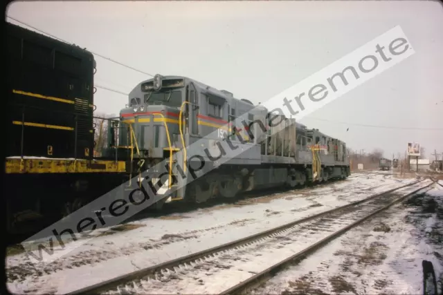 Original Slide Seaboard Coast Line SCL 1511 EMD GP40 Joliet ILL 4-86