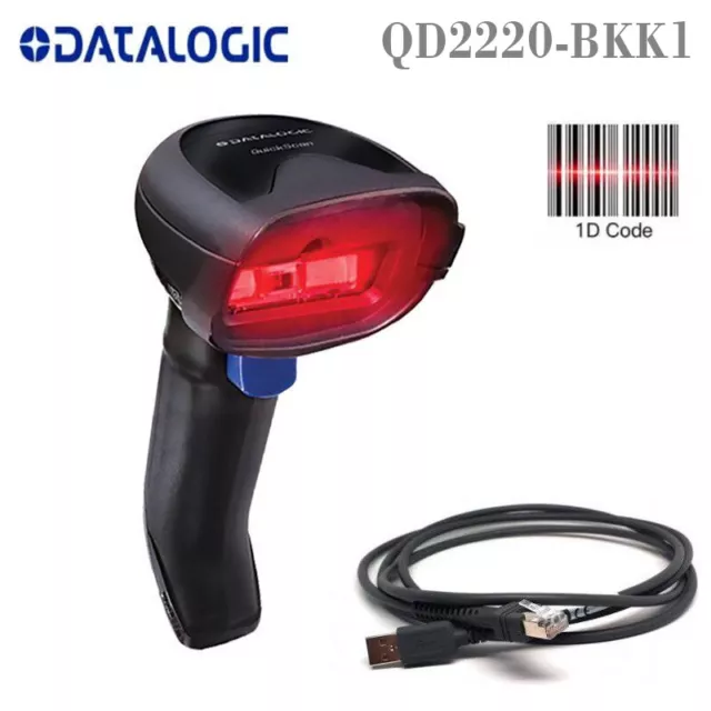 Datalogic QuickScan I 2200 QD2220-BKK1 Handheld 1D Imager Barcode Scanner Reader