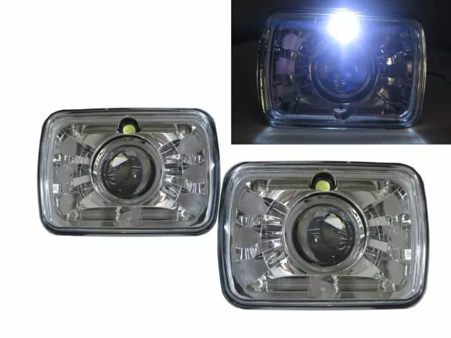 Firebird MK3 1982-1992 Coupe 2D Projector Headlight Chrome V2 for PONTIAC LHD