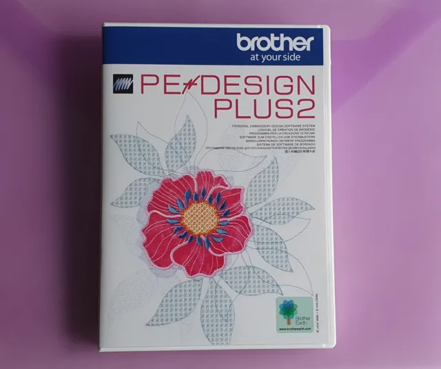 Software de bordado Brother PE-Design Plus 2 - incluye archivos .pes de Disney de los años 100