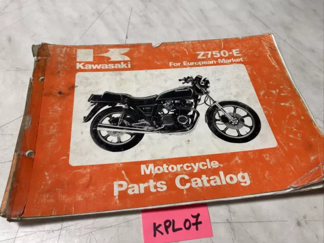 Kawasaki Z750 E1 Z KZ 750 catalogue pièces détachées parts list 750Z