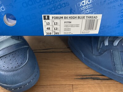 ADIDAS FORUM 84 High Blue Thread Indigo Dye Bath Bunny Size EU 48 UK 12,5  US 13 £375.87 - PicClick UK