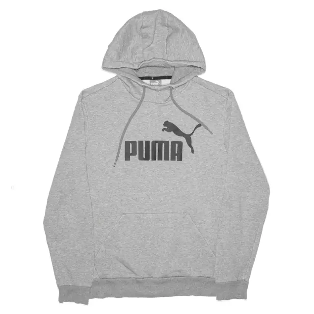 PUMA Mens Sports Grey Pullover Hoodie M