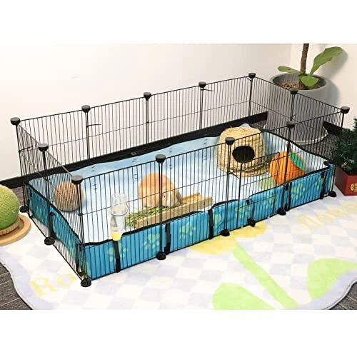 GUINEA PIG CAGES 8 Sq Ft Expandable C&C Cage Habitats for 2 Small