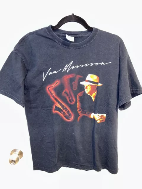 Van Morrison 2007 Tour T Shirt Mens Medium Gildan Music Band Tee Vintage