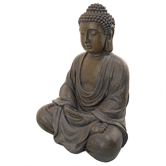 Tranquil Asian Art Namaste Buddha Serenity & Stillness Meditation Sculpture