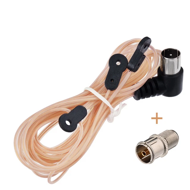 FM ANTENNA DIPOLE Antenna Indoor 75Ohm &FType to TV Adapter for Yamaha