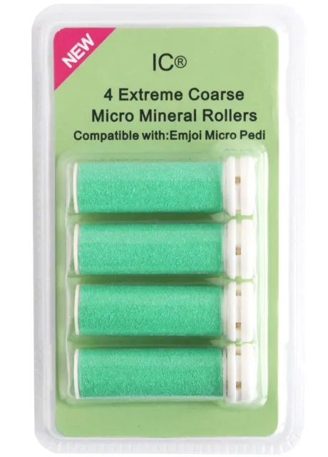 IC® Emjoi Micro Pedi 4x Extreme Coarse Green Micro Mineral Replacement Rollers