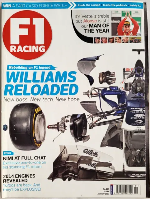 F1 Racing Magazin Januar 2013. Williams - Wiederaufbau einer F1-Legende