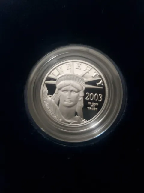 2003 W $25 1/4 oz Platinum Eagle Proof w/ OGP & COA