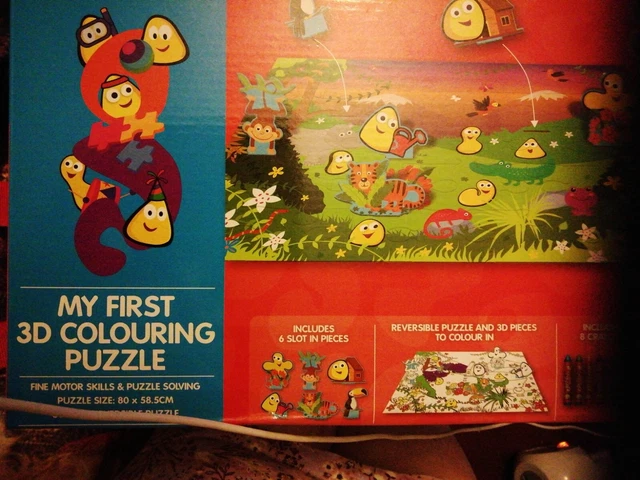 NEW CBEEBIES BBC My First 3D Colouring Puzzle Pack Educational Toy NEW CBEEBIES BBC My First 3D Colouring Puzzle Pack Educational Toy