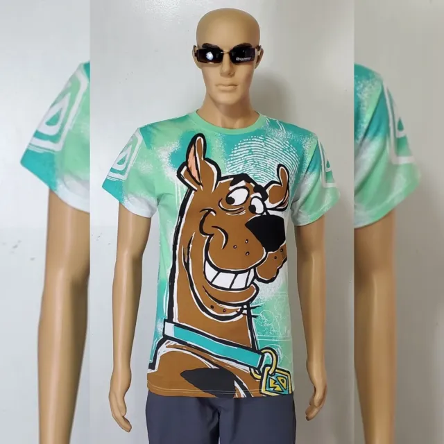 Scoobydoo! Men's Tye Dye Graphic Tshirt Short Sleeve Regular Fit Size Xl Multico