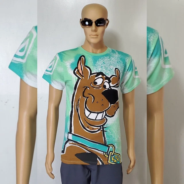 Scoobydoo! Men's Tye Dye Graphic Tshirt Short Sleeve Regular Fit Size Xl Multico