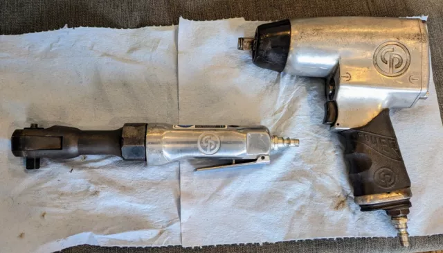 Chicago Pneumatic CP734H Air Impact Wrench(1/2") & CP828 3/8" Air Ratchet Wrench