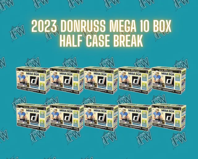 GREEN BAY PACKERS 2023 Donruss Football 10 MEGA BOX HALF CASE BREAK