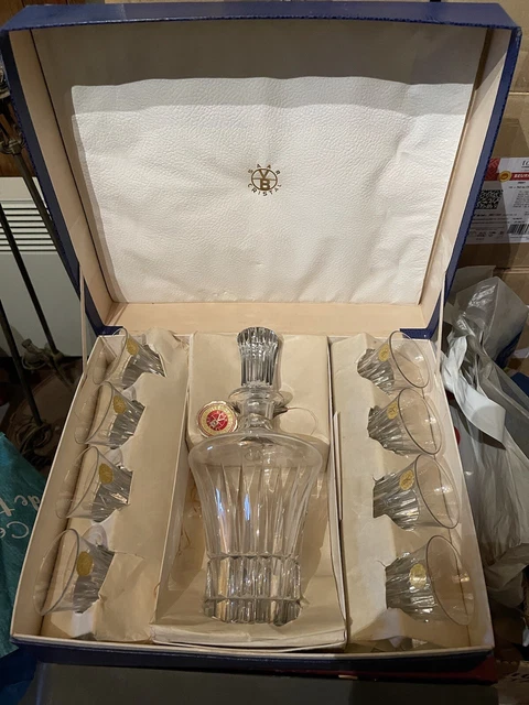 Coffret Flacon + 8 Verres Alcools Spiritueux Cristal Villeroy & boch