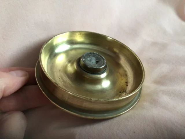 1943 Trench Art Brass Ashtray WWII 3 MK7-50cal Shell Casing Good Clear  Markings