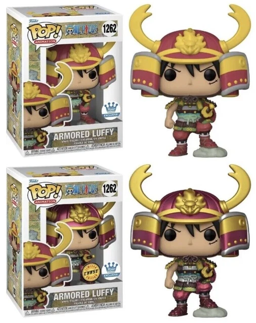 FUNKO POP! ANIMATION One Piece Armored Luffy Figure Chase & Common