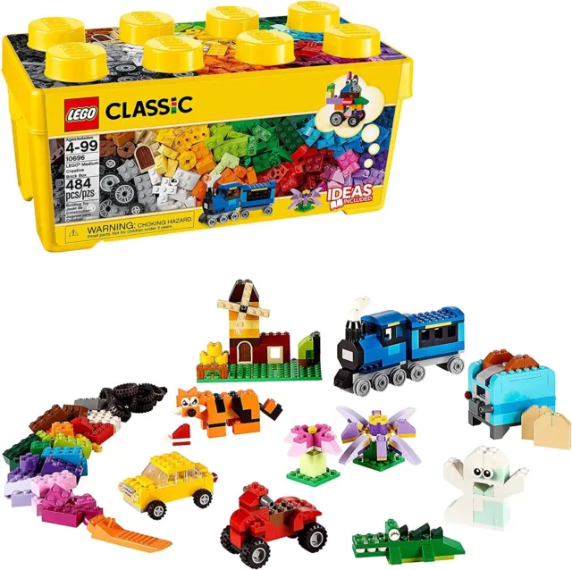 LEGO Classic Medium Creative 484 Pieces Brick Box Building Set - 10696 BNIB