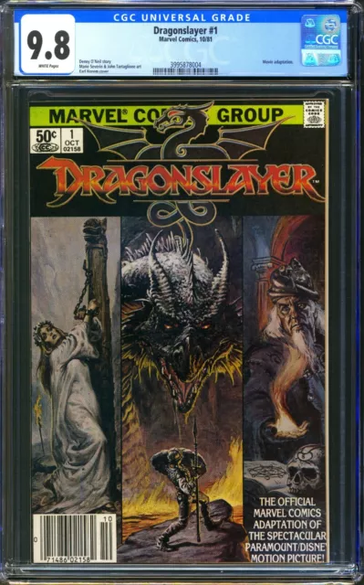 Dragonslayer #1 - Cgc 9.8 - Wp - Nm/Mt - Newsstand - Earl Norem Cover - 1981