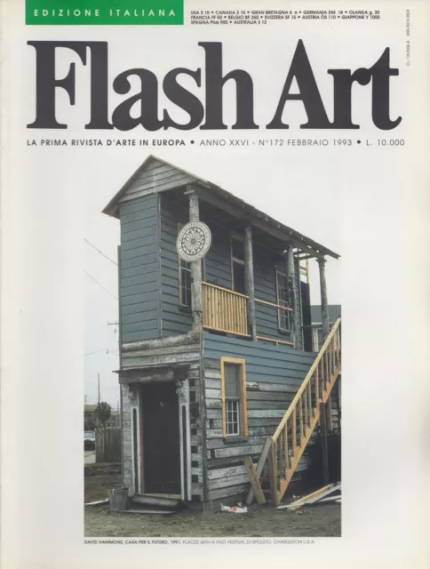 Flash art la prima rivista d’arte in Europa n. 172 febbraio 1993