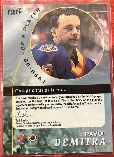 PAVOL DEMITRA CARTE Personnellement Autographe N°126 EUR 30,95