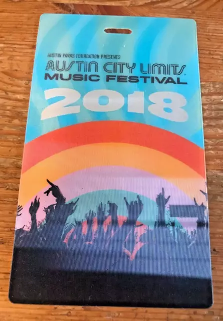 Austin City Limits 2018 Laminate Ticket Souvenir Music Festival Pass