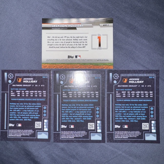 2024 BOWMAN JACKSON Holliday Lot x4 🔥🔥🔥 17.99 PicClick