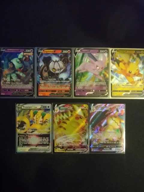 Lot De 55 Cartes Pokémon Argentées PEXIVOZ - Vstar, Vmax, Rares, Version Anglaise