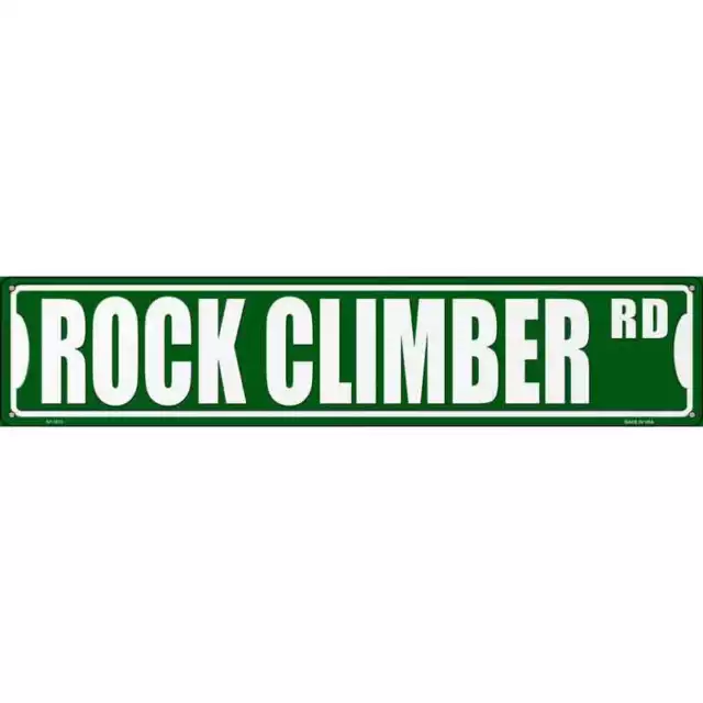 Rock Climber Rd Novelty Metal Street Sign